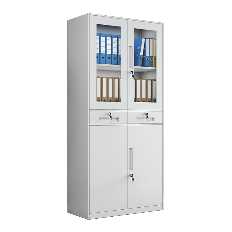 窄邊中二鬥上玻下鐵（tiě）文件櫃